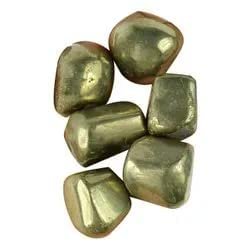 Pyrite Tumble Natural AAA Grade Pebbles Stones for Reiki Healing Home Decoration, Vastu Correction, Financial Abundance, Wealth (Pyrite)