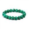 Malachite Natural Crystal Bracelet Lab Certified 8 mm Semi Precious Gemstone Unisex AAA Grade Premium Stretchable Band Bracelet for Healing Meditation and Manifestation