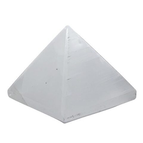 Divine Natural Serpentine Certified Pyramid - 2" Inch Crystal Certified Pyramid for Positive Energy, Vastu, Reiki, Feng Shui and Chakra Healing Energy Balancing