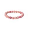 Natural Real Crystal Certified 8 mm Bracelet for Men and Women for Good Luck, Love, Abundance, Healing and Meditation (Natural Pink Rhodonite Bracelet)