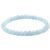 Aqua Marine Natural Crystal Bracelet Lab Certified 8 mm Semi Precious Gemstone Unisex AAA Grade Premium Stretchable Band Bracelet for Healing Meditation and Manifestation