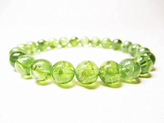 Peridot Original Certified Bracelet for Women Men Natural Healing AAA Grade Original Healing Gemstone Adjustable Bracelet for Yoga Reiki Meditation Feng Shui