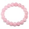 Rose Quartz Bracelet for Women Men Natural Healing - AAA Grade Original Healing Gemstone Stretchable Love and Harmony Unisex Bracelet