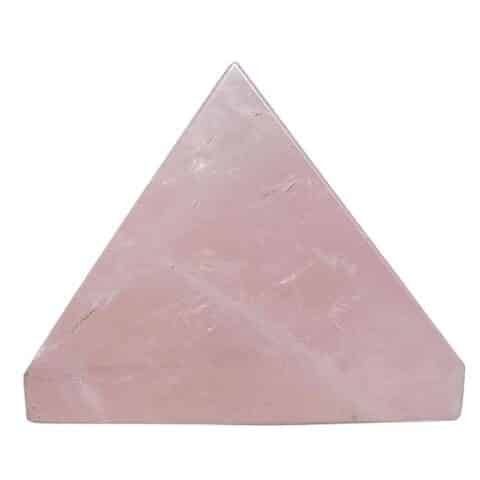 Divine Natural Rose Quartz (Star) Certified Pyramid - 2" Inch Crystal Certified Pyramid for Positive Energy, Vastu, Reiki, Feng Shui and Chakra Healing Energy Balancing