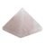 Divine Natural Rose Quartz Certified Pyramid - 2" Inch Crystal Certified Pyramid for Positive Energy, Vastu, Reiki, Feng Shui and Chakra Healing Energy Balancing