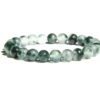 Lab Certified AAA Grade Natural Moss Agate Bracelet 8mm Strechable Original Real Crystal Unisex Bracelet For Wealth, Grounding, Stability, Wellness & Spiritual Development