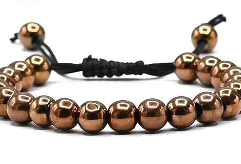Divinity Natural Copper Hematite Pure Certified Adjustable Thread Unisex Bracelet Super AAA Quality for Yoga Reiki