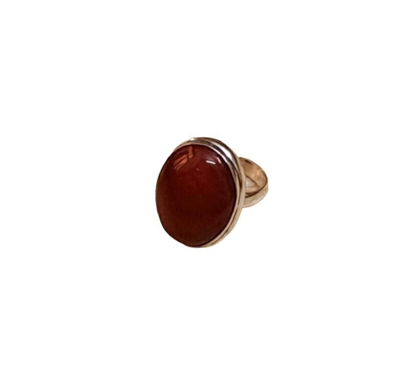 Red Carnelian Certified Unisex Ring For Manifestation, Healing and Meditation to attain abundance and prosperity - Image 4