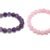 Natural Amethyst and Rose Quartz Real Pure Crystal Certified 8 mm Bracelet Combo for Men and Women for Good Luck, Love, Abundance, Healing and Meditation