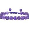 Divinity Natural Amethyst Pure Certified Adjustable Thread Unisex Bracelet Super AAA Quality for Yoga Reiki