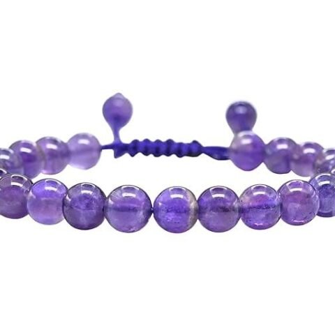 Divinity Natural Amethyst Pure Certified Adjustable Thread Unisex Bracelet Super AAA Quality for Yoga Reiki