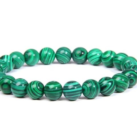 Divine Spirituals Natural Pure Certified 8mm Unisex Bracelets Super AAA Quality for Healing Meditation Success and Abundance Malachite Bracelet