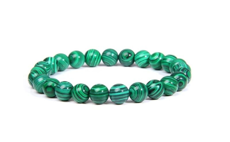 Divine Spirituals Natural Pure Certified 8mm Unisex Bracelets Super AAA Quality for Healing Meditation Success and Abundance Malachite Bracelet