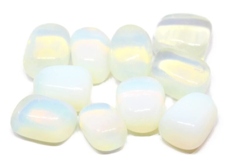 Opalite Natural Healing Crystal Tumble Stone (Value Pack of 2 AAA Grade Natural Tumbles)