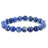Natural Lapis Lazuli Crystal 10mm Certified Bracelet for Healing and Meditation - Manifest Abundance, Positivity, Good Luck, Health and Wealth