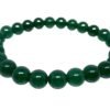 Green Jade Natural Bracelet Natural Pure Certified For Men and Women Adjustable 8mm Lab Certified Gemstone For Men and Women Bracelet for Healing Meditation Success and Abundance