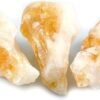 Divine Spirituals Pure Raw Natural Pure Citrine Points Stone Crystal for Vastu, Crystal Healing, Spirituality, Business Success, Money Abundance & Prosperity (Pack of 5)