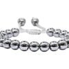 Divinity Natural Silver Hematite Pure Certified Adjustable Thread Unisex Bracelet Super AAA Quality for Yoga Reiki
