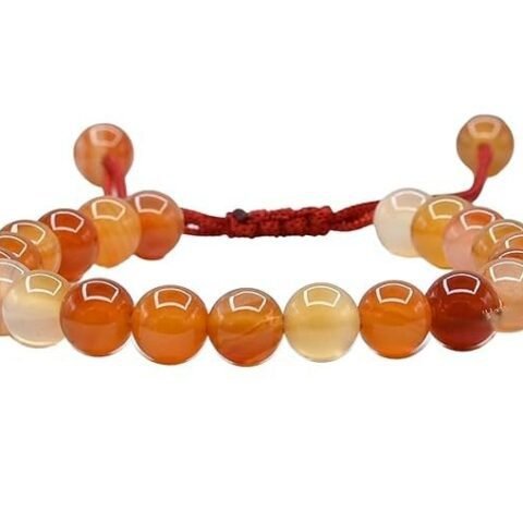 Divinity Natural Carnelian Pure Certified Adjustable Thread Unisex Bracelet Super AAA Quality for Yoga Reiki