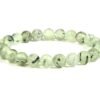Prehnite Natural Crystal Bracelet Lab Certified 8 mm Semi Precious Gemstone Unisex AAA Grade Premium Stretchable Band Bracelet for Healing Meditation and Manifestation