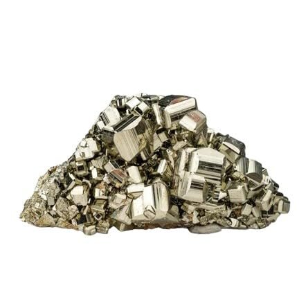 Pyrite Stone Original Cluster Samples - High Energy Natural Iron Pyrite Stone Gold Rock Reiki Crystal Used for Increased Willpower and Manifestation (Certified Pyrite) (120 Grams Plus Approx.)