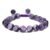 Natural Amethyst Crystal 10mm Certified Adjustable Thread Bracelet for Healing and Meditation - Manifest Abundance, Positivity, Good Luck, Health and Wealth