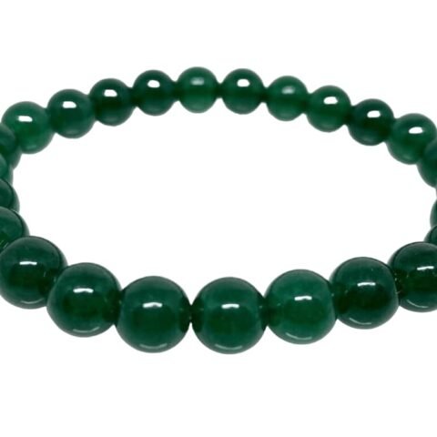 Natural Green Jade Real Pure Crystal Certified 8 mm Bracelet for Men and Women for Good Luck, Love, Abundance, Healing and Meditation