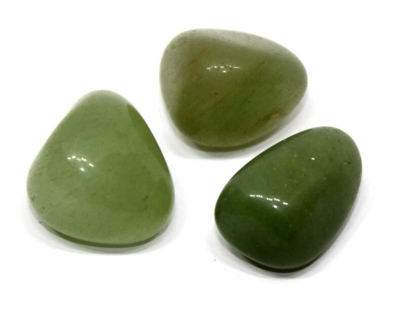 Green Aventurine Natural Healing Crystal Tumble Stone (Value Pack of 2 AAA Grade Natural Tumbles)