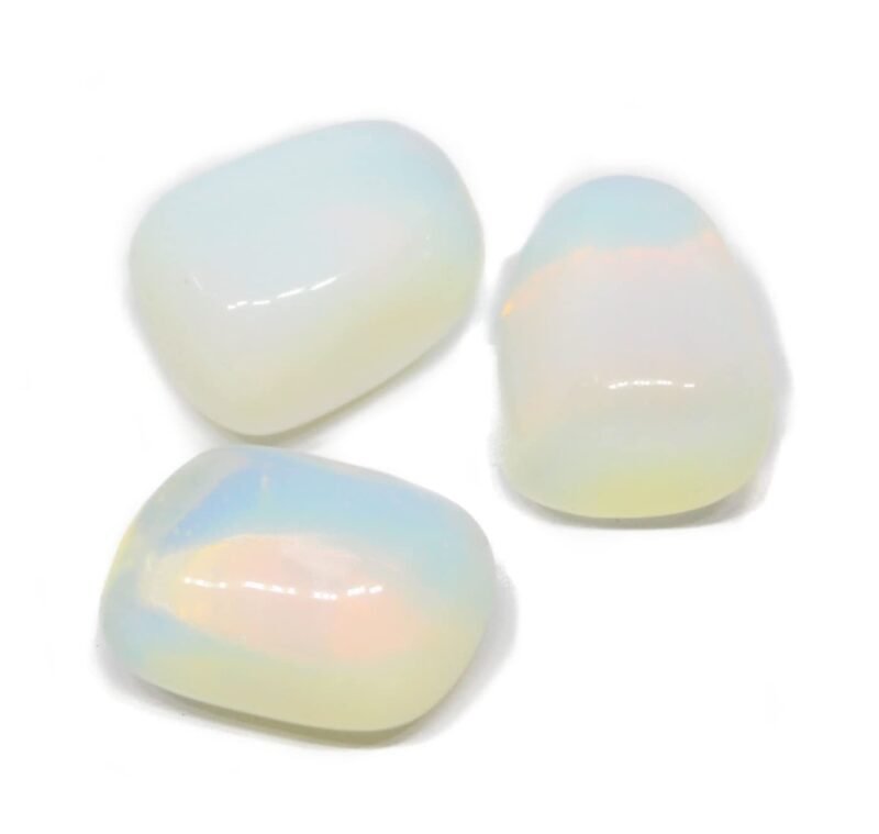Opalite Natural Healing Crystal Tumble Stone (Value Pack of 2 AAA Grade Natural Tumbles)