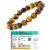 Natural Tiger Eye Diamond-cut Faceted Bracelet 10mm Certified Original Unisex Crystal Bracelet For Abundance, Manifestation, Strength & Solar Plexus Chakra