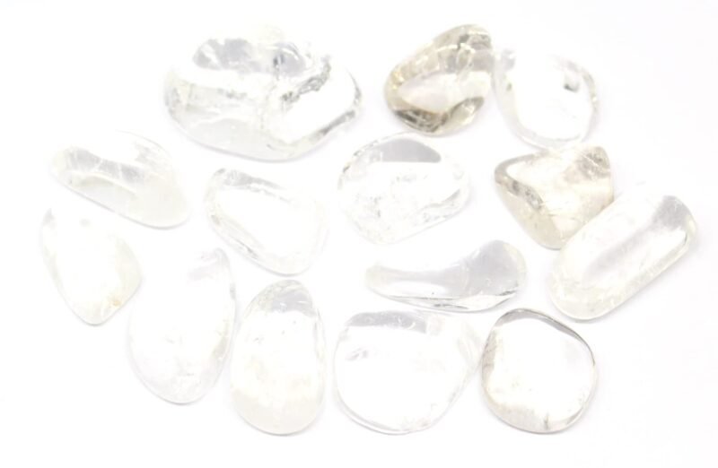 Clear Quartz Natural Healing Crystal Tumble Stone (Value Pack of 2 AAA Grade Natural Tumbles)