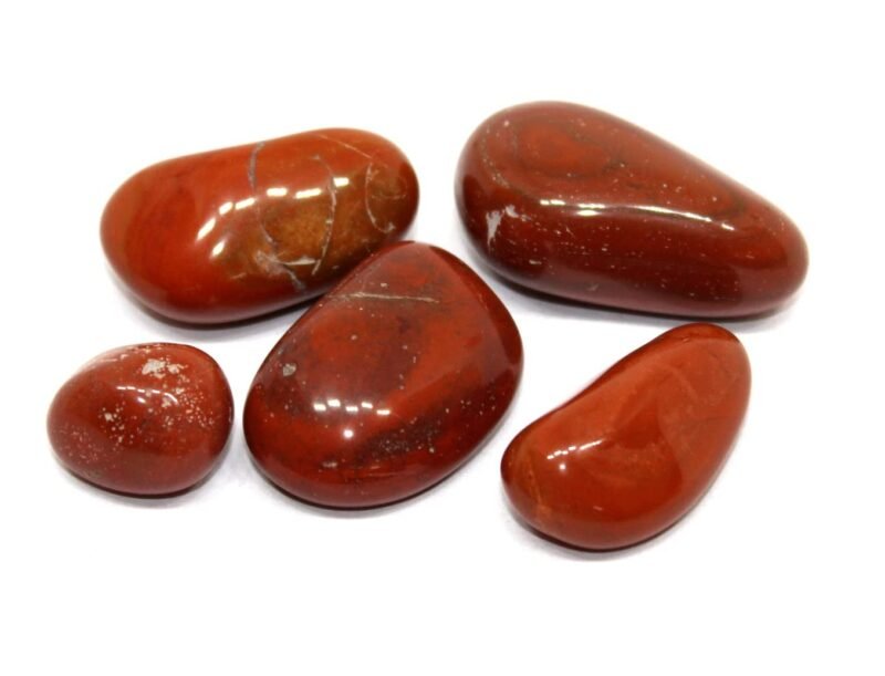 Red Jasper Natural Healing Crystal Tumble Stone (Value Pack of 2 AAA Grade Natural Tumbles)
