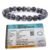 Natural Larvikite Crystal Bracelet Lab Certified 8 mm Semi Precious Gemstone Unisex AAA Grade Premium Stretchable Band Bracelet for Healing Meditation and Manifestation