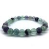 Original Fluorite Bracelet for Women Men Natural Healing - AAA Grade Original Healing Gemstone Stretchable Bracelet for Yoga Reiki Meditation Feng Shui Heart Chakra