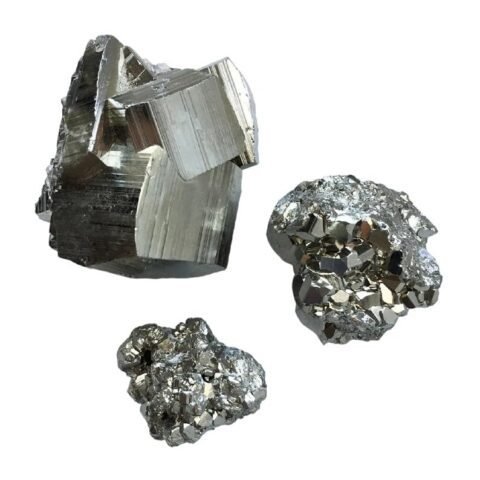 Pyrite Stone Original Cluster Samples - High Energy Natural Iron Pyrite Stone Gold Rock Reiki Crystal Used for Increased Willpower and Manifestation (Certified Pyrite) (90 Grams Plus Approx.)