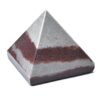 Divine Natural Shiva Lingam Narmada Stone Certified Pyramid - 2" Inch Crystal Certified Pyramid for Positive Energy, Vastu, Reiki, Feng Shui and Chakra Healing Energy Balancing