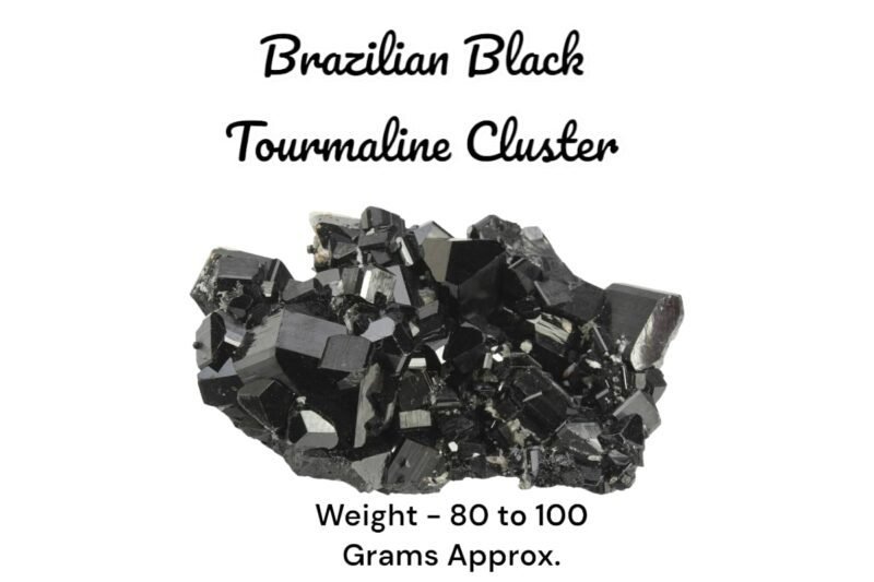 Triple Action Natural Crystal Cluster Abundance Manifestation Kit - (Pyrite Cluster with Amethyst Cluster and Black Tourmaline Cluster) - Image 5