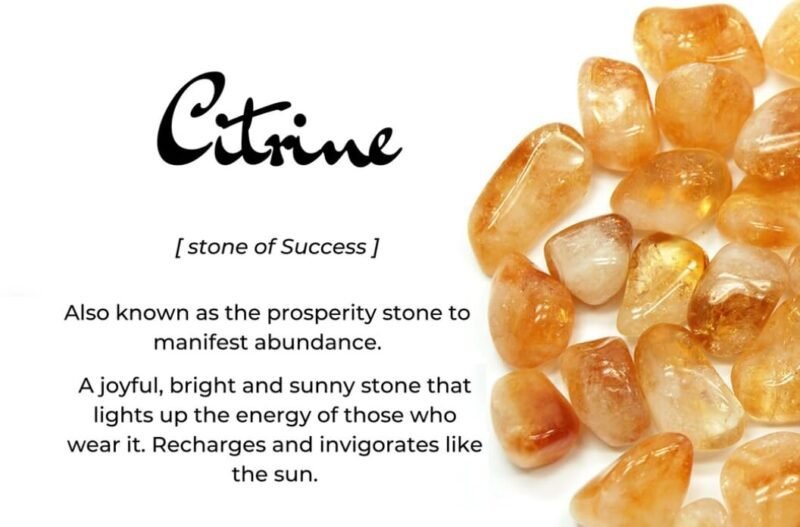Natural Citrine Tumbled AAA+ Stone Pebbles | Tumbles for Reiki Healing Crystal Aura Chakra Vastu Fengshui Prosperity and Abundance (50 Grams)