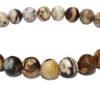 Peanut Jasper Natural Crystal Bracelet Lab Certified 8 mm Semi Precious Gemstone Unisex AAA Grade Premium Stretchable Band Bracelet for Healing Meditation and Manifestation