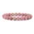 Natural Rhodocrosite Semi Precious, Stone Bracelet, Crystal Stone 8mm Beads Bracelet Round Shape for Reiki Healing and Crystal Healing Chakra Stones