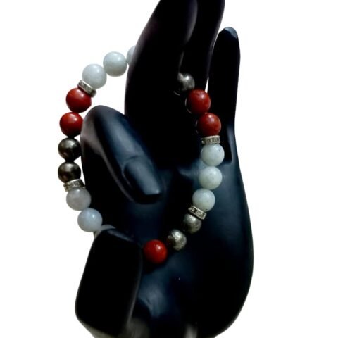Divinity Healing Crystals Zodiac Natural Crystal Gemini Sun Sign ????? ???? Certified Unisex Bracelet Original Natural 8 mm Stone Beads with Palo Santo Smudge