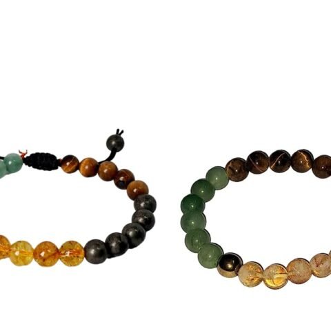 Divine Spirituals Combo Couple Bracelet - Money Magnet Combo Couple Bracelet for Him and Her - Manifest Prosperity & Wealth