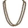 Certified Golden Pyrite 8 mm Stone Mala/Necklace Crystal Mala 108 + 1 Beads Jaap Mala for Reiki Healing and Crystal Healing Stone (Color : Golden)