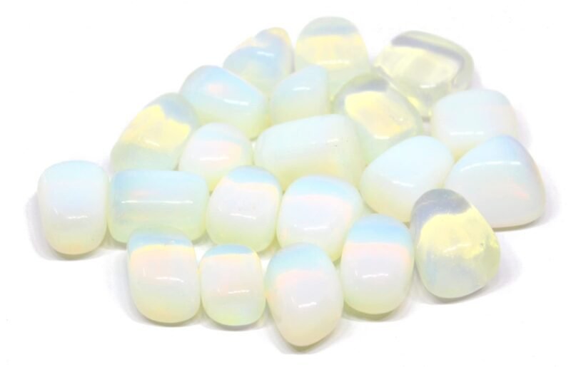 Opalite Natural Healing Crystal Tumble Stone (Value Pack of 2 AAA Grade Natural Tumbles)