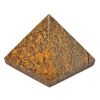 Divine Natural Mariyam Jasper Certified Pyramid - 2" Inch Crystal Certified Pyramid for Positive Energy, Vastu, Reiki, Feng Shui and Chakra Healing Energy Balancing