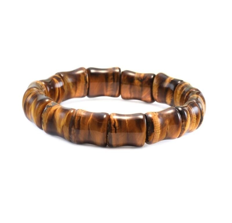 Natural Tiger Eye Real Pure Crystal Flat Faceted Certified 10 Mm Bracelet For Men And Women For Good Luck, Love, Abundance, Healing And Meditation - Image 5