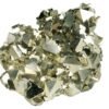 Golden Pyrite Big Stone Original Crystal Lab Certified Cluster Geode - High Energy Natural Iron Pyrite Stone Gold Rock Reiki Crystal Stone For Abundance (970 Grams) with Pine Wood Box