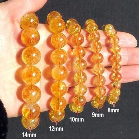 Divinity Natural Pure Citrine Certified Unisex Bracelets Super AAA Quality for Healing Meditation Success and Abundance