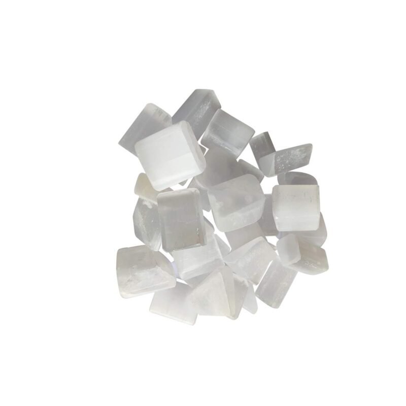 Divinity Healing Crystals Natural Tumble Stone Crystal Tumble Stone Crystals Gemstones Tumbled Pebble Stones for Reiki Healing ( Selenite Tumbled Stone ) Value Pack Of 2