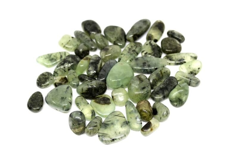 Prehnite Natural Healing Crystal Tumble Stone (Value Pack of 2 AAA Grade Natural Tumbles)